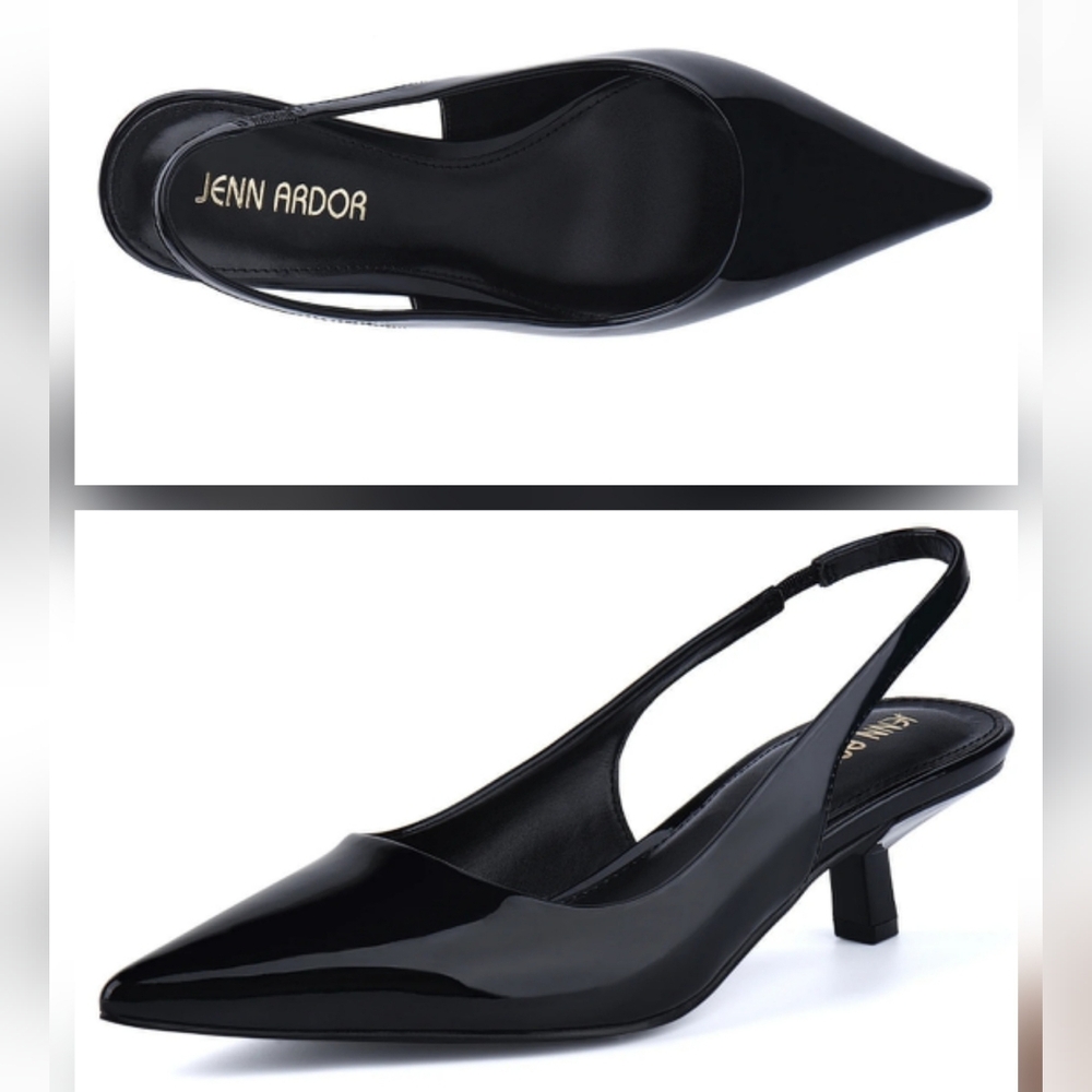 Jenn Ardor | Kitten Heel Patent Leather - Picture 3 of 4
